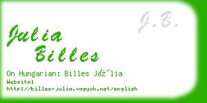 julia billes business card